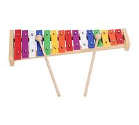 Jxngery 15 Notes Xylophone Colorful Educational Glockenspiel Xylophone Instrument with 2 Mallets for Kids