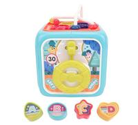 Jxngery Baby Activity Cube 6 in 1 Multi Functional Toddler Activity Cube Box Baby Educational Developmental Toy