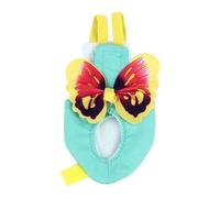 Jxngery Bird Diaper Harness Lightweight Breathable Fashionable Parrot Flight Vest Clothes for Cockatiels Lovebirds (S)