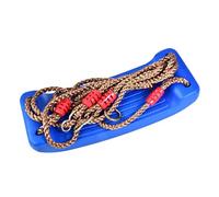 Jxngery Child Outdoor Plastic Bent Swing Seat for Kid Backyard Kindergarten Playground (Blue)