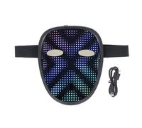 Jxngery Costume LED Face Cover 28x32 Pixels 30 Images 40 Animations Light Up Face Transforming Cover with Gesture Sensing