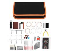 Jxngery Guitar Repairing Tools Kit Professional Maintenance Bridge Pins Hex Wrench Files Accessories for Electric Guitar Bass Mandolin Banjo Ukulele
