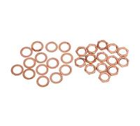 Jxngery NUT Washer KIT Instrument Socket Connector Fasteners Electric Guitar BASS M9 Female Thread for Jack Connection (Red Copper)