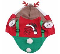 Jxngery Pet Christmas Costume Autumn and Winter Seasons Cute Deer Costumes for Small and MediumSized Dogs (L)