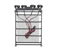 Jxngery Roof Rack Luggage Carrier & Light Bar for 1/10 Truck Short-Course Rally RC Car Crawler HPI CC01 AXIAL SCX10 D90