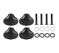 Jxngery Tuning Peg Cap Ukulele Tuning Knob Handle Small Fish Tail Shape Guitar Shaft Buckle Silver Black Gold Small Fish Tail Shape Applicable Guitar Bass Ukulele (Black)