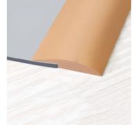 JXNVHJ Floor Cover Strips, Self Adhesive Floor Transition Strip, PVC Threshold Strip, Floor Door Divider Strip Carpet Edge Strip, Wide 3/3.5cm(Brown,3cm/1.18in)