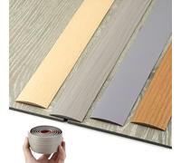 JXNVHJ PVC Floor Cover Strips 5cm, Laminate Flooring Threshold Transition Strip, Flooring Edge Trim Strip, Self Adhesive, Door Bar For Covering Floor(White,7.6cm/2.99in)