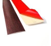 JXNVHJ Self Adhesive Floor Bar, PVC Flat Door Bar Flooring Threshold Transition Strip Flooring Edge Trim Strip For Tile/Wood/Laminate/Joins Gap(Red Oak,7.6cm/2.99in)