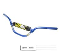 JXPANG 7/8" 22mm Dirt Bike Handlebars, High/Mid/Low Rise, CNC 6061-T6 Aluminum w/Foam Pad, Universal for Pit Dirt Bike ATV Quad Motocross Mini Bike CRF YZF KXF KLX (Blue, High Rise Handlebar)