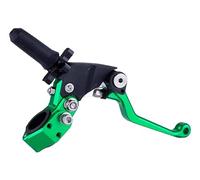 JXPANG 7/8" 22mm Universal Motorcycle Aluminum 360 ° Alloy Foldable Clutch Handle Motorcycle Clutch Handle with Mounting Seat for Motorcycle Street Sport Dirt Pit Mini Bikes Scooter ATV (Green)