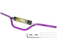 JXPANG 7/8 Inch 22mm Dirt Bike Handlebars 6063-T6 Aluminum,Compatible Pit Or Dirt Bike Handlebar With Foam Pad Universal For Motocross Pit Dirt Bike ATV Quad Mini Bike CRF YZF KXF KLX RMZ (Purple)
