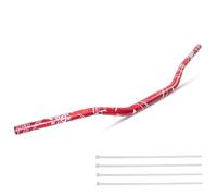 JXPANG Universal 7/8" 22mm Dirt Bike Handlebars, Upgraded Pit Bike Handlebar for Motocross CRF YZF KXF KLX RMZ DRZ Pit Dirt Bike ATV Quad (Red)