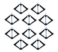 JXPXJMY 10 PCS 86 Type Wall Mounted Switch Box Repair Tool, Electrician Wall Cable Box Fixing Screw Mounting Accessories, Switch Box Repair Support Rod (Plastic, Black)