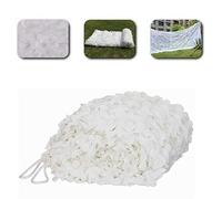JXQ Camouflage Netting White Lightweight Sun Shade Sail Army Camo Shading Netting 10m Reinforcement Net for Large Garden Decoration Camping Shelter (Size : 4x6m)