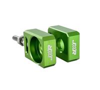 JXR Axle Chain Adjuster Tensioner Blocks for Surron Light Bee Talaria Sting + R (Green)