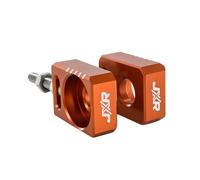 JXR Axle Chain Adjuster Tensioner Blocks for Surron Light Bee Talaria Sting + R (Orange)