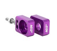 JXR Axle Chain Adjuster Tensioner Blocks for Surron Light Bee Talaria Sting + R (Purple)