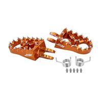 JXR Sur Ron Foot Pegs - Upgraded Pedal Rests Surron Accessories for Light Bee Dirt Bike - Anodised Aluminium Motorcycle Footpegs (Orange)