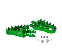 JXR Sur Ron Foot Pegs - Upgraded Pedal Rests Surron Accessories for Light Bee Dirt Bike - Anodised Aluminium Motorcycle Footpegs (Green)