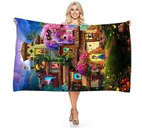 JXSMYT Beach Towels, Bath Towel, 3D Film Encanto Bath Towel, Bath Towel, Microfibre Beach Towel, Hand Towel Set, Bath Towel, Large, Gifts for Children (A2, 70 x 140 cm)