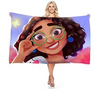 JXSMYT Beach Towels, Bath Towel, 3D Film Encanto Bath Towel, Bath Towel, Microfibre Beach Towel, Hand Towel Set, Bath Towel, Large, Gifts for Children (A1.70 x 150 cm)