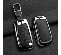JXTTJ Car Key Cover for Audi A3 Sportback 8VA 2012-2015, Remote Control Car Key Shell Case Replacement Car Key Case Cover Protector Accessories,B-Schwarz