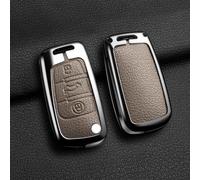 JXTTJ Car Key Cover for Audi A3 Sportback 8VA 2012-2015, Remote Control Car Key Shell Case Replacement Car Key Case Cover Protector Accessories,A-Brown
