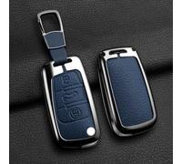 JXTTJ Car Key Cover for Audi A8 Quattro 2006-2011, Remote Control Car Key Shell Case Replacement Car Key Case Cover Protector Accessories,C-Schwarz
