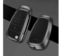 JXTTJ Car Key Cover for Audi R8 2007-2015, Remote Control Car Key Shell Case Replacement Car Key Case Cover Protector Accessories,Einheitsgröße-A Black