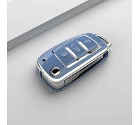 JXTTJ Car Key Cover for Audi TT Quattro 2006-2011, Remote Control Car Key Shell Case Replacement Car Key Case Cover Protector Accessories,normal-A Blue