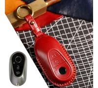 JXTTJ Car Key Cover for Benz C-Class C260L/C200L/S-Class S400L S450L 2022, Remote Control Car Key Shell Case Replacement Car Key Case Cover Protector Accessories,normal-B Red
