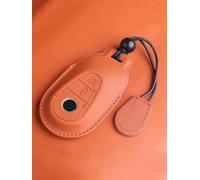 JXTTJ Car Key Cover for Benz E300L c260l c200l a200lgl/E Class GLC300L gla200 s400, Remote Control Car Key Shell Case Replacement Car Key Case Cover Protector Accessories,Einheitsgröße-A Orange