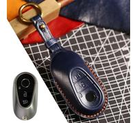 JXTTJ Car Key Cover for Benz E300L c260l c200l a200lgl/E Class GLC300L gla200 s400, Remote Control Car Key Shell Case Replacement Car Key Case Cover Protector Accessories,normal-C Blue