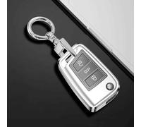 JXTTJ Car Key Cover for Seat Leon 3 MK3 5F SC/ST, Remote Control Car Key Shell Case Replacement Car Key Case Cover Protector Accessories,Einheitsgröße-B Grey