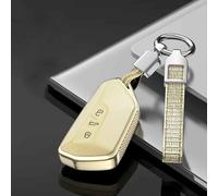 JXTTJ Car Key Cover for Seat Leon MK4 KL, Remote Control Car Key Shell Case Replacement Car Key Case Cover Protector Accessories,Einheitsgröße-B Gold
