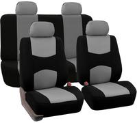 JXTTJ Car Seat Covers Full Set for Fiat Panda 3 Series (Type 169) 2003-2006 2007 2008 2009 2010 2011 2012, Cloth Car Seat Cushion Full Set Breathable Washable Front Rear Protectors Accessories