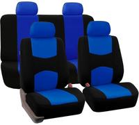 JXTTJ Car Seat Covers Full Set for Fiat Panda 3 Series (Type 169) 2003-2006 2007 2008 2009 2010 2011 2012, Cloth Car Seat Cushion Full Set Breathable Washable Front Rear Protectors Accessories