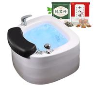 JXUANMM Acrylic Footbath Foot Soak Tub Acrylic Pedicure Sink, with Heat And Massage Pedicure Bowl Salon Massage Equipment Home Foot Bath Special For Hotel Foot Bath Club For Foot Soaking A