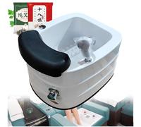 JXUANMM Foot hydromassage Foot Bath, Acrylic Footbath Spa Bath Pedicure, Pedicure Bowl, with Heat and Massage Colorful Lamp and 60PCS foot bath bags for Home Spa Treatment E