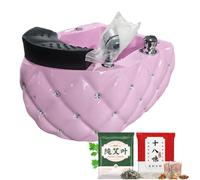 JXUANMM Home Foot Spa Pedicure Tub Acrylic Footbath Colorful Lamp Sturdy Tubs, Foot Spa Bath Massager with Heat and Jets, for Foot Stress Relief for Men & Women, with 60PCS foot bath bags M