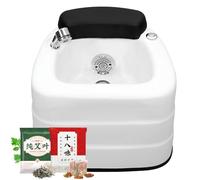 JXUANMM Pedicure Bowl, Foot Massager Foot Bath, hydromassage Foot Bath Acrylic Footbath Spa, with Hand Shower Massage and, Large Size Foot Soak Tub Bath Basin, with 60PCS foot bath bags E