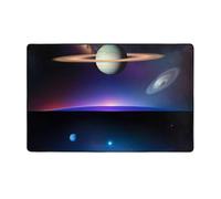 JxWCher Cosmic Saturn Print Area Rug 60x39in, Soft Memory Foam, Floor Mat for Living Room, Bedroom, Office, Anti-Slip Backing
