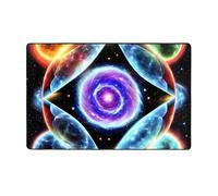 JxWCher Cosmic Stars Print Area Rug 60x39in, Soft Memory Foam, Floor Mat for Living Room, Bedroom, Office, Anti-Slip Backing