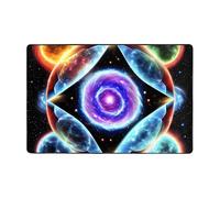 JxWCher Cosmic Stars Print Non-Slip Rug, Soft Memory Foam Area Mat for Bedroom, Living Room, Absorption Floor Mat, 36"x24"