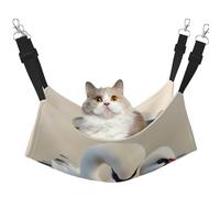 JxWCher Cozy Reversible Cat Hammock Bed for Crates & Cages,Soft Pet Resting,Cute Little swan Print Playing Perch Mat