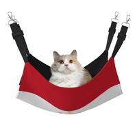 JxWCher Cozy Reversible Cat Hammock Bed for Crates & Cages,Soft Pet Resting,Egyptian Flag Print Playing Perch Mat