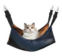 JxWCher Cozy Reversible Cat Hammock Bed for Crates & Cages,Soft Pet Resting,Elk in The Meadow Print Playing Perch Mat