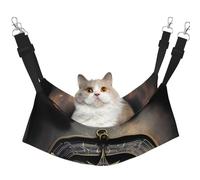 JxWCher Cozy Reversible Cat Hammock Bed for Crates & Cages,Soft Pet Resting,Magical Runes Compass Print Playing Perch Mat