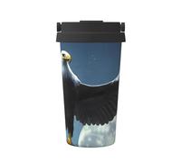JxWCher Eagle under the stars Print Travel Coffee Mug 16Oz, Hot/Ice Drinking Thermal Cup, Leakproof, for Office, Car